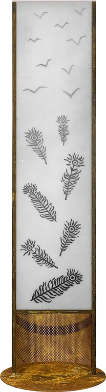 Aria, natural state — crystalline white marble totem